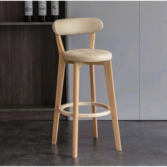 Ghế bar khung gỗ tự nhiên bọc nệm giá rẻ: SG - 4140